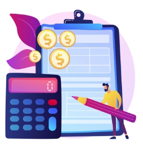 persona con perfil ejecutivo revisando estado de cuentas y gastos